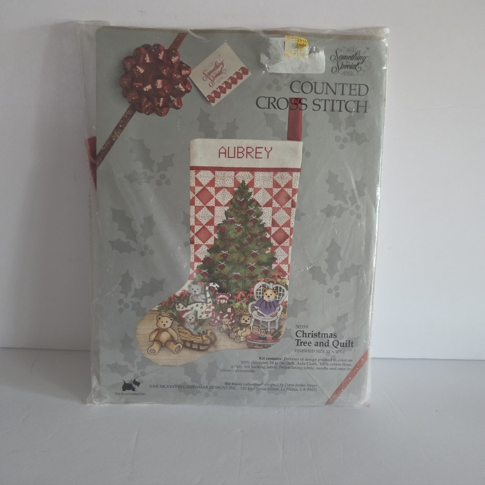 Christmas Tree and Quilt Cross Stitch Kit